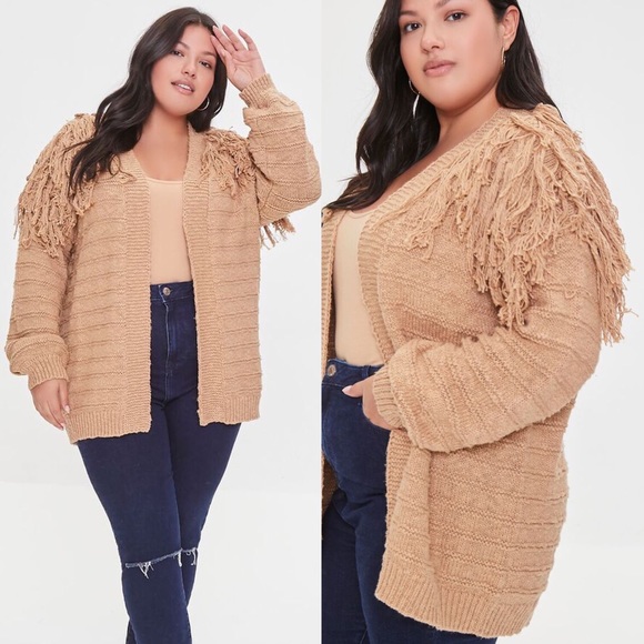 plus size taupe sweater